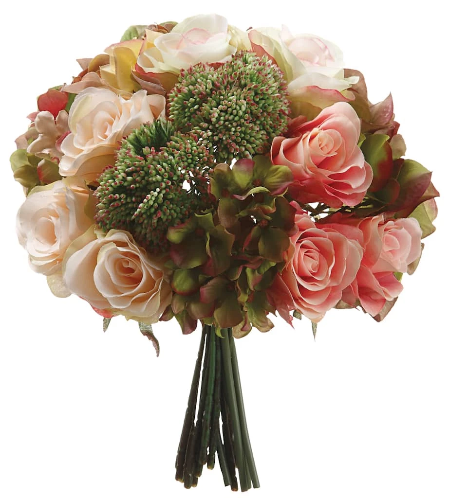 Top 10 𧨠Pink & Green Hydrangea, Rose & Sedum Bouquet by Allstate π₯° 1 Top 10 𧨠Pink & Green Hydrangea, Rose & Sedum Bouquet by Allstate π₯°