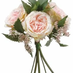 Top 10 ⭐ 12 Pack: Pink & Cream Cottage Rose Bouquet by Allstate 🧨