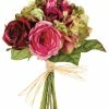 Budget 🔔 12 Pack: Pink, Burgundy & Green Rose & Hydrangea Bouquet by Allstate 😉