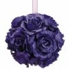 Best Sale ⌛ 24 Pack: 6" Purple Rose Kissing Ball by Allstate ⭐