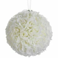 Top 10 🔥 6 Pack: 10" Cream Rose Kissing Ball by Allstate 🛒