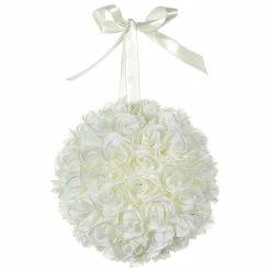 Hot Sale ⭐ 6" Cream Rose Kissing Ball by Allstate 🔔